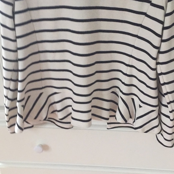 Jane and Delaney Striped Ruffle Jacket - Picture 3 of 4